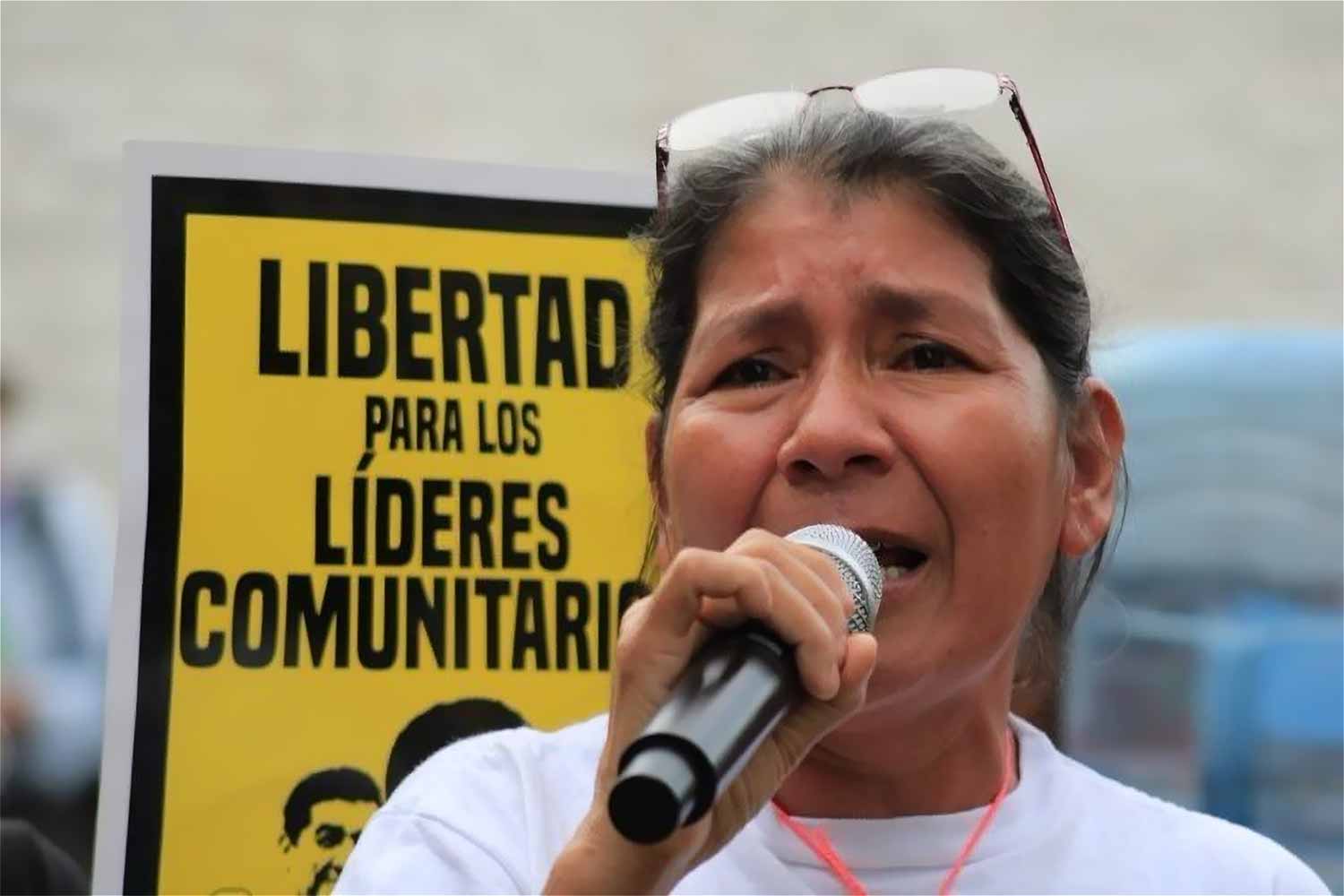 Vidalina Morales, leader of the environmental group Asociación de Desarrollo Económico y Social (ADES) © Courtesy Foro Nacional de la Salud