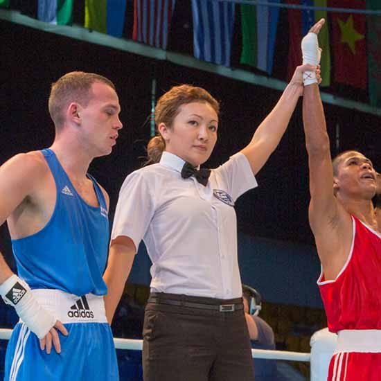 Kazakstan: Natalia Tsoi, boxing referee 