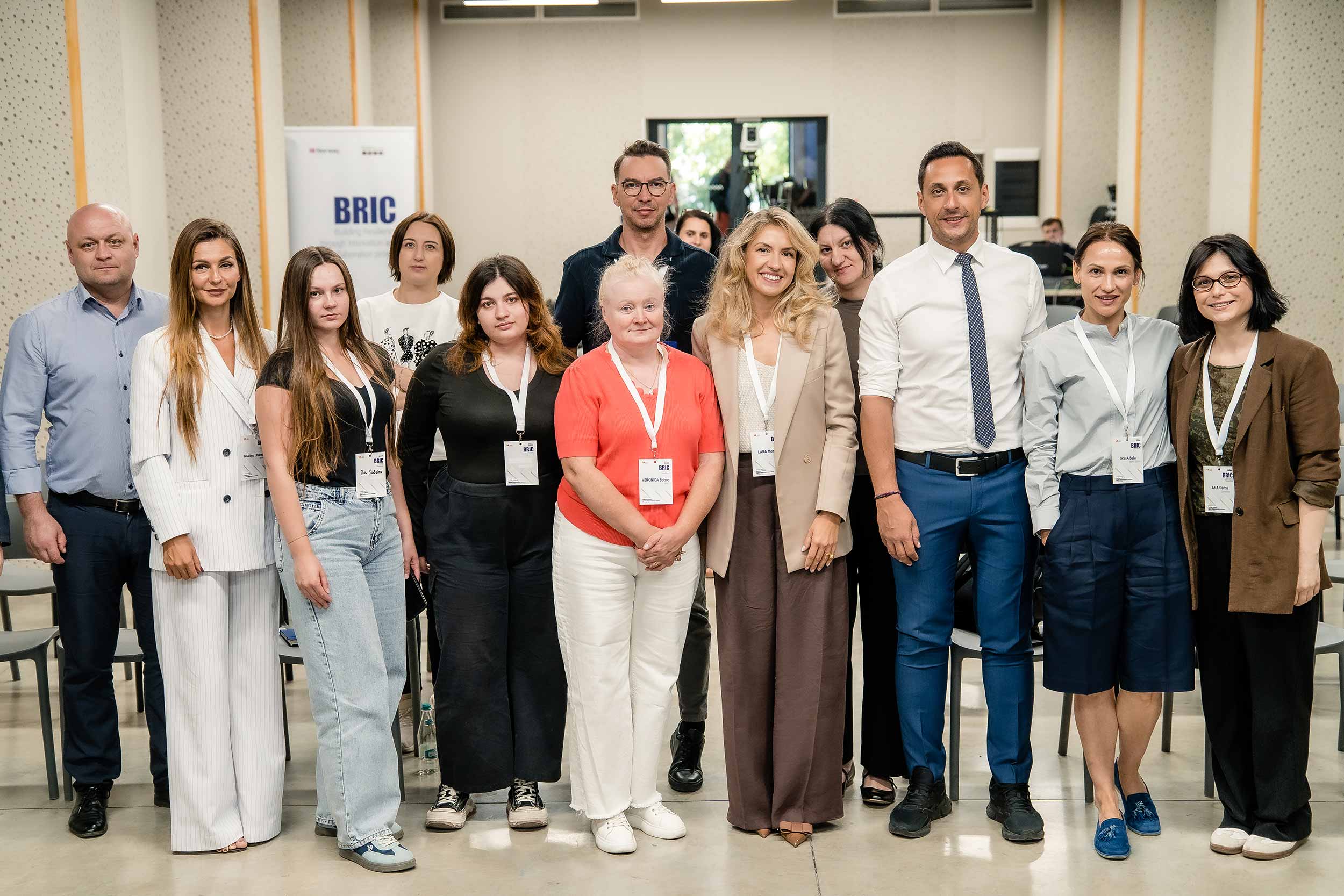 On August 26, 2025, civil society, journalists, and communicators gathered in Chișinău for a BRIC project event by IWPR, supported by the Government of Norway. Keynote speaker Vlad Gheorghe, chief strategist of Romania’s 2025 presidential campaign, shared insights on countering propaganda, fake news, and digital attacks, offering lessons for Moldova ahead of its 2025 parliamentary elections. © IWPR/BRIC