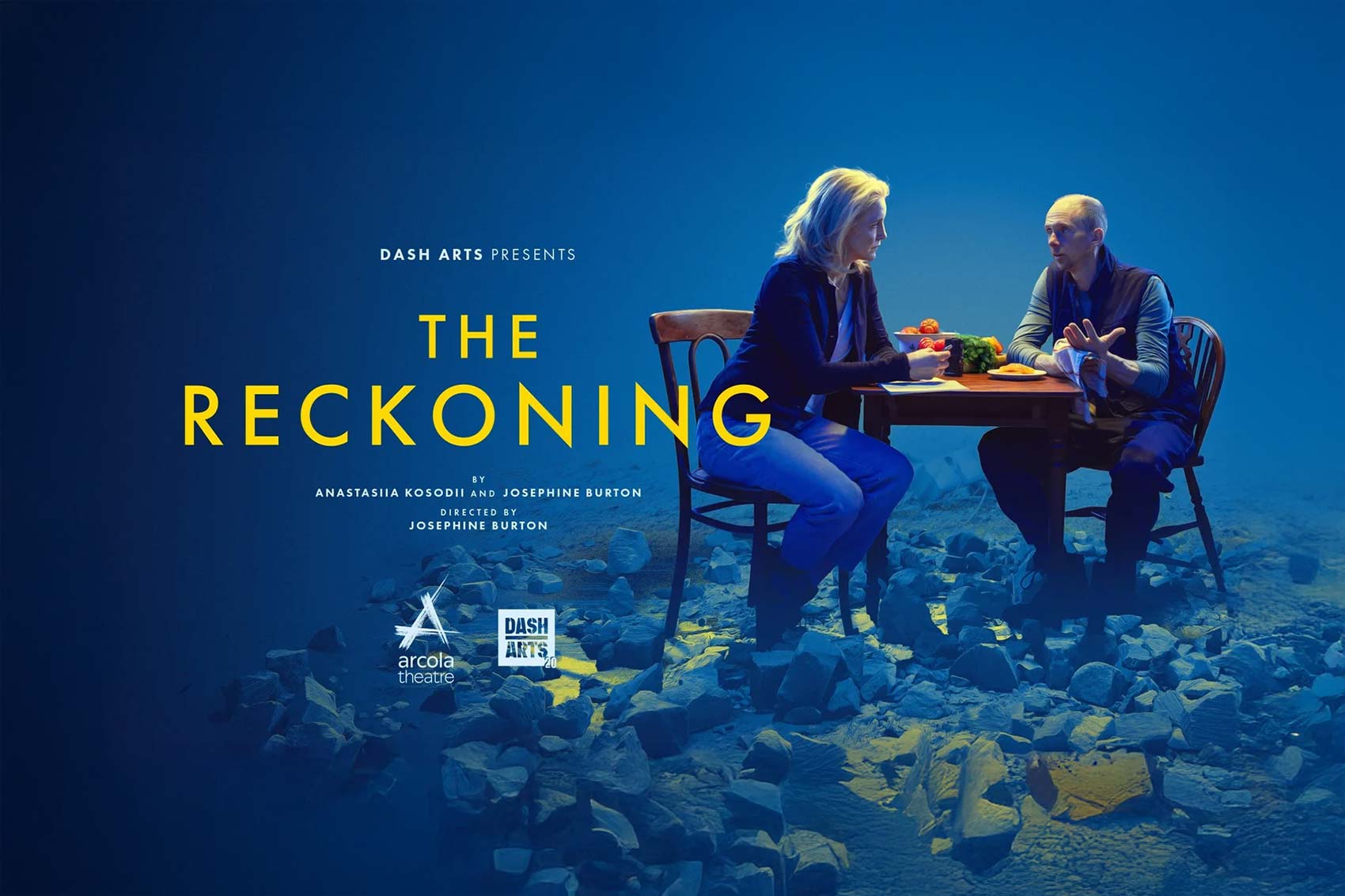 Poster for The Reckoning play by Dash Arts.