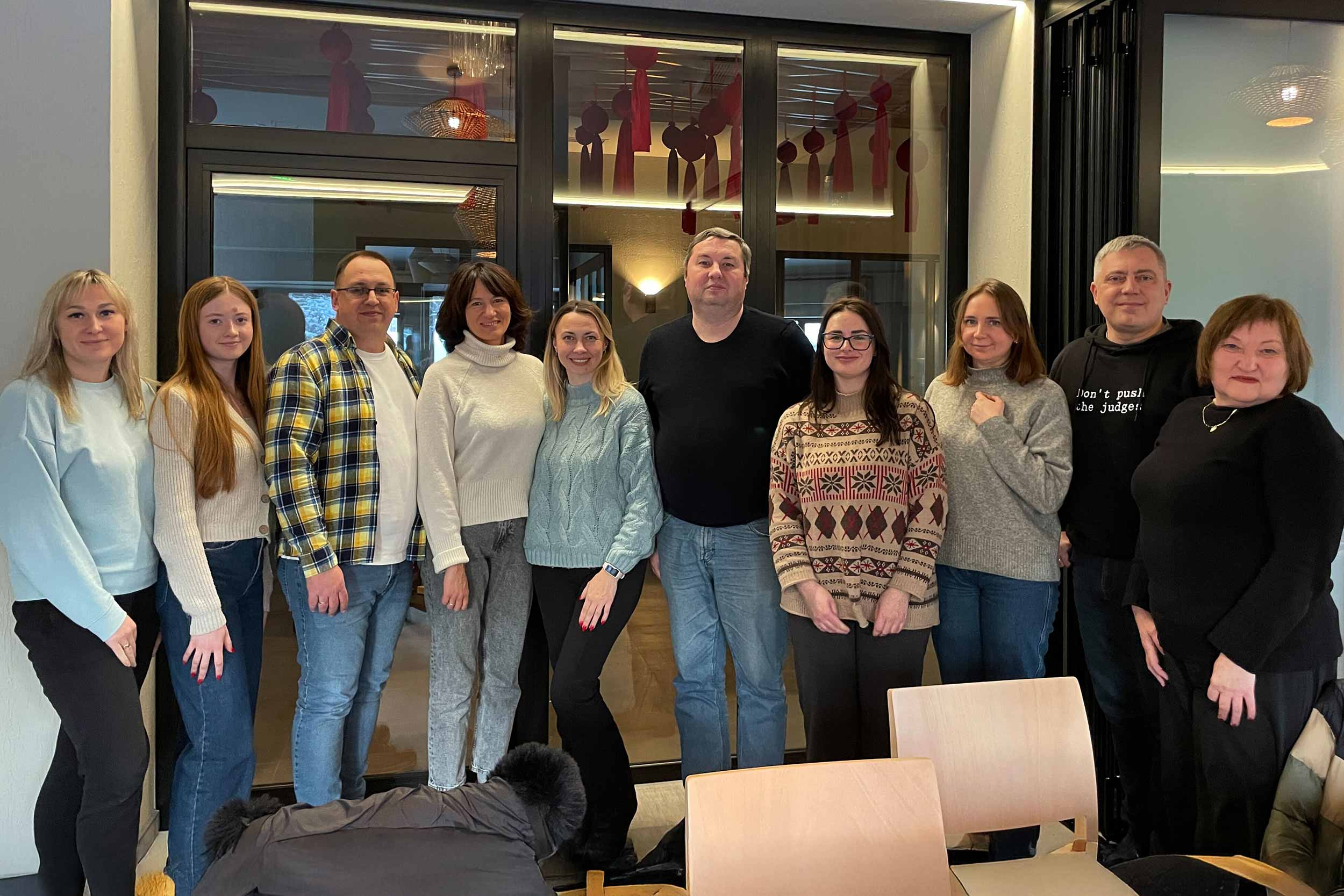 Ukrainian journalists from IWPR's justice reporting project attended a weekend retreat focused on building psychological resilience and self-care skills for their demanding work. © IWPR