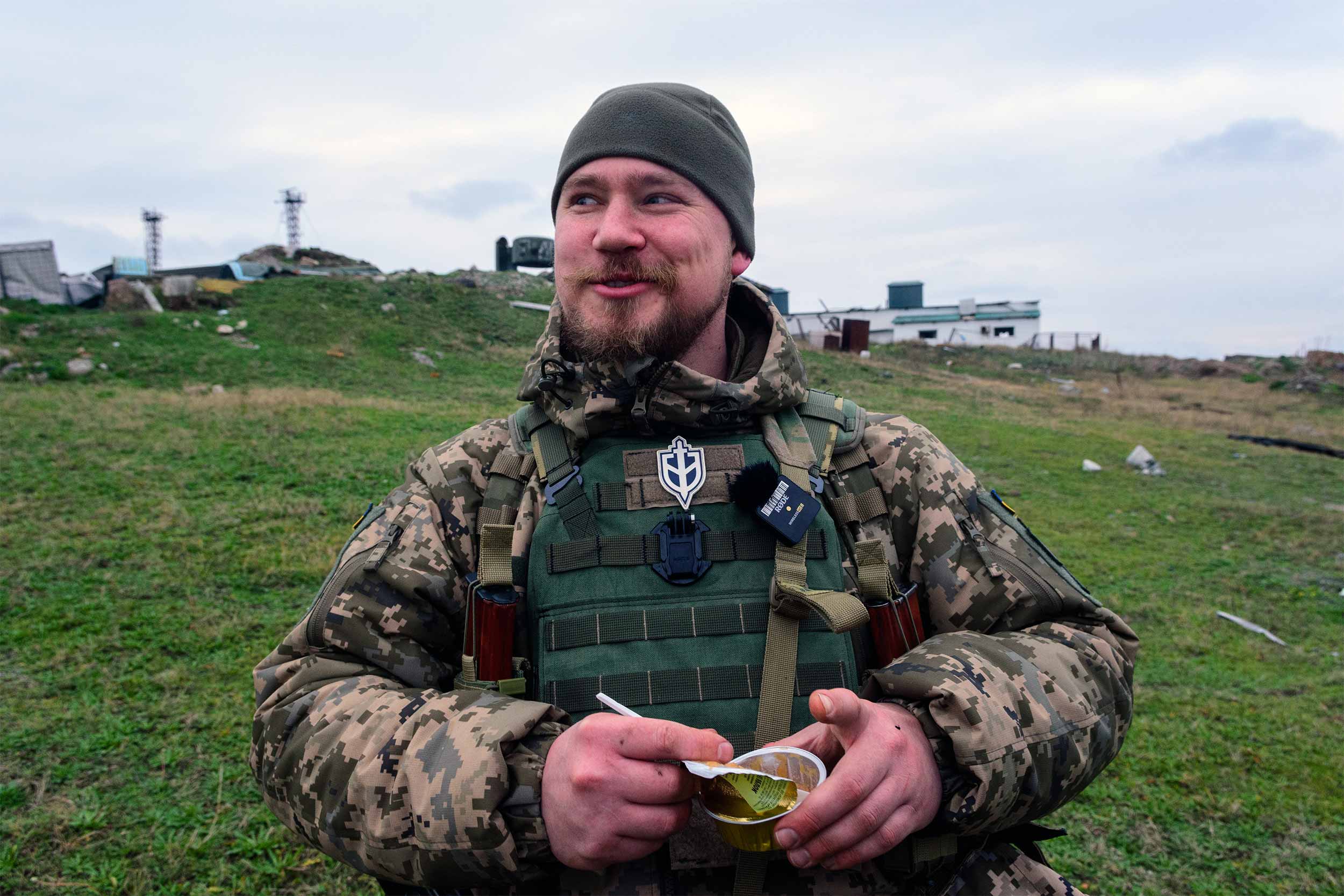 Ilya Bohdanov fought alongside the Ukrainian army as a volunteer in Donbas 2014. In 2022, he joined the Russian Volunteer Corps, a group composed of Russians who, at the start of the invasion, lived in Ukraine, Russia or Europe, and decided to fight alongside Ukraine's Armed Forces. © Michael Shtekel/IWPR